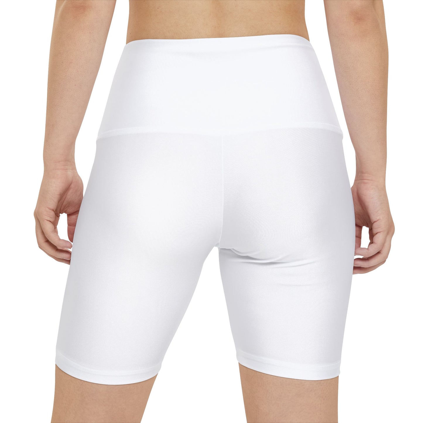 Women's Workout Shorts - Logo Printed AOP Fitness Shorts - Gym Wear - Athletic Apparel - Comfortable Training - Gift