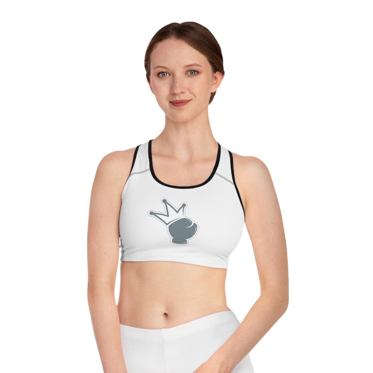 Women's Sports Bra AOP - Logo Printed Fitness Bra Top - Comfortable Athletic Wear - Sports wear Bra - Gift