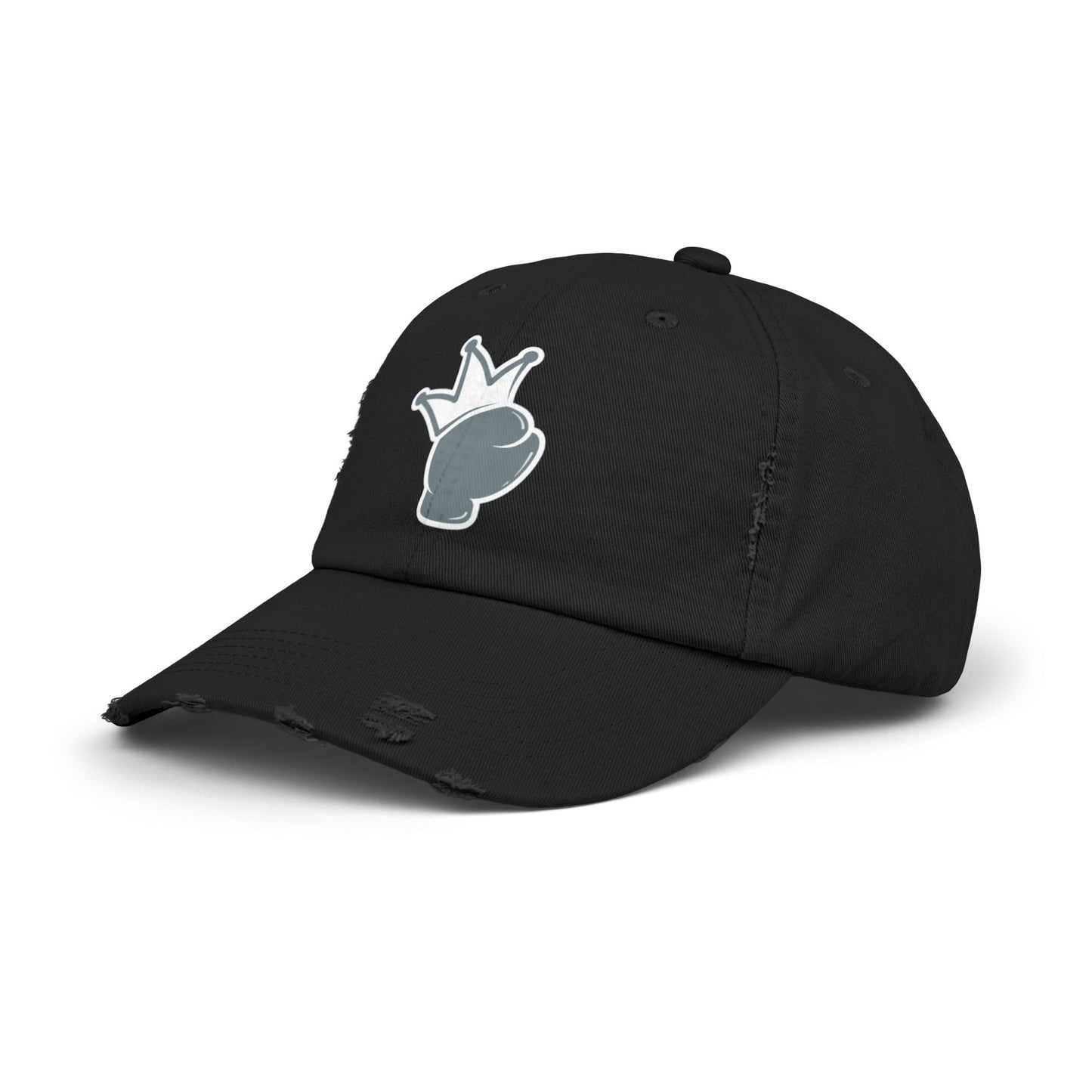 Logo Printed Distressed Cap, Vintage Baseball Hat, Casual Logo Cap, Distressed Logo Hat, Unisex Baseball Cap
