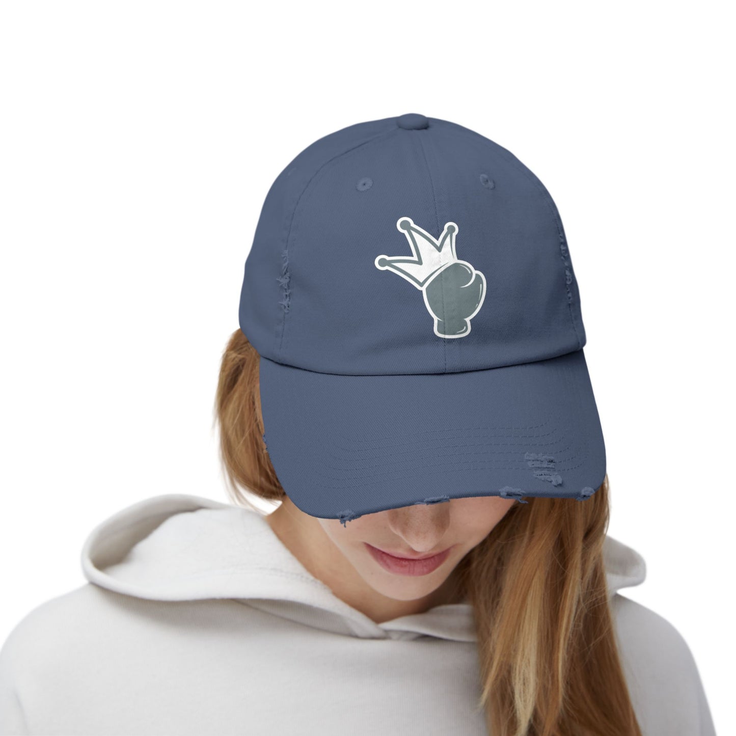 Logo Printed Distressed Cap, Vintage Baseball Hat, Casual Logo Cap, Distressed Logo Hat, Unisex Baseball Cap