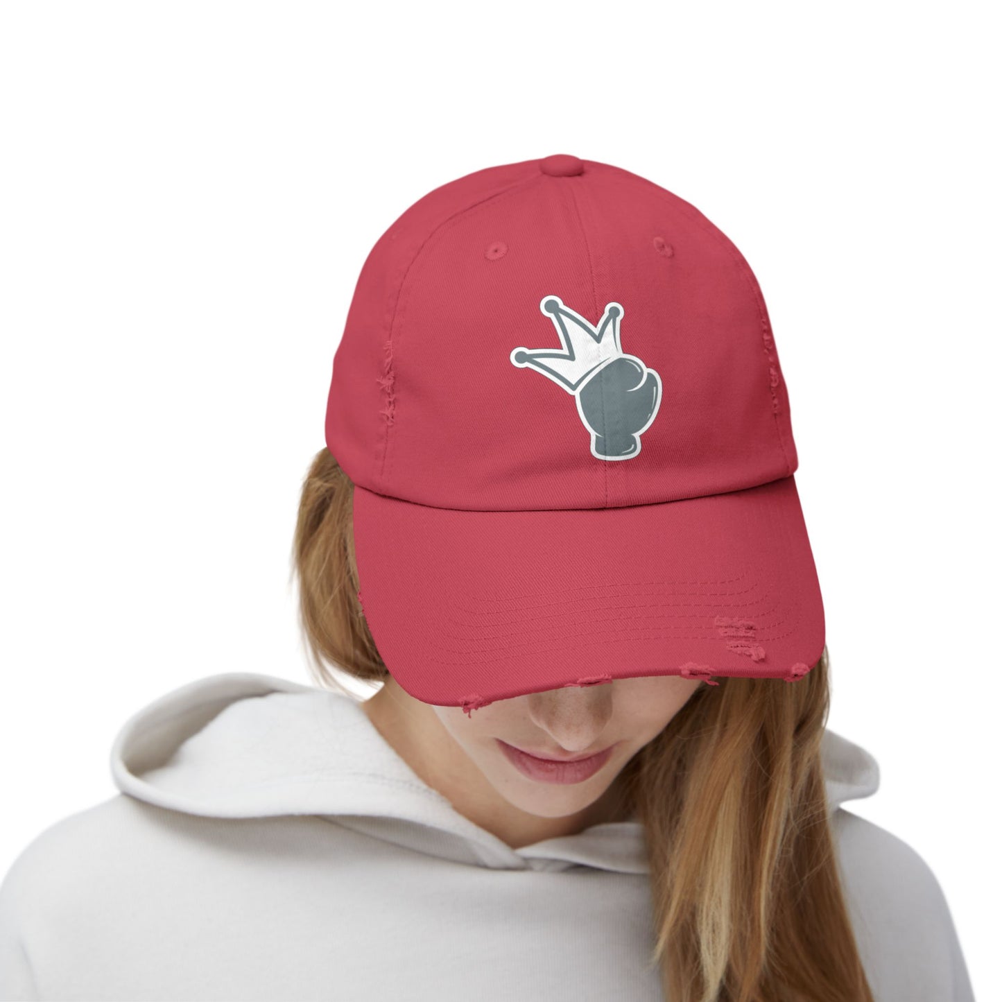 Logo Printed Distressed Cap, Vintage Baseball Hat, Casual Logo Cap, Distressed Logo Hat, Unisex Baseball Cap