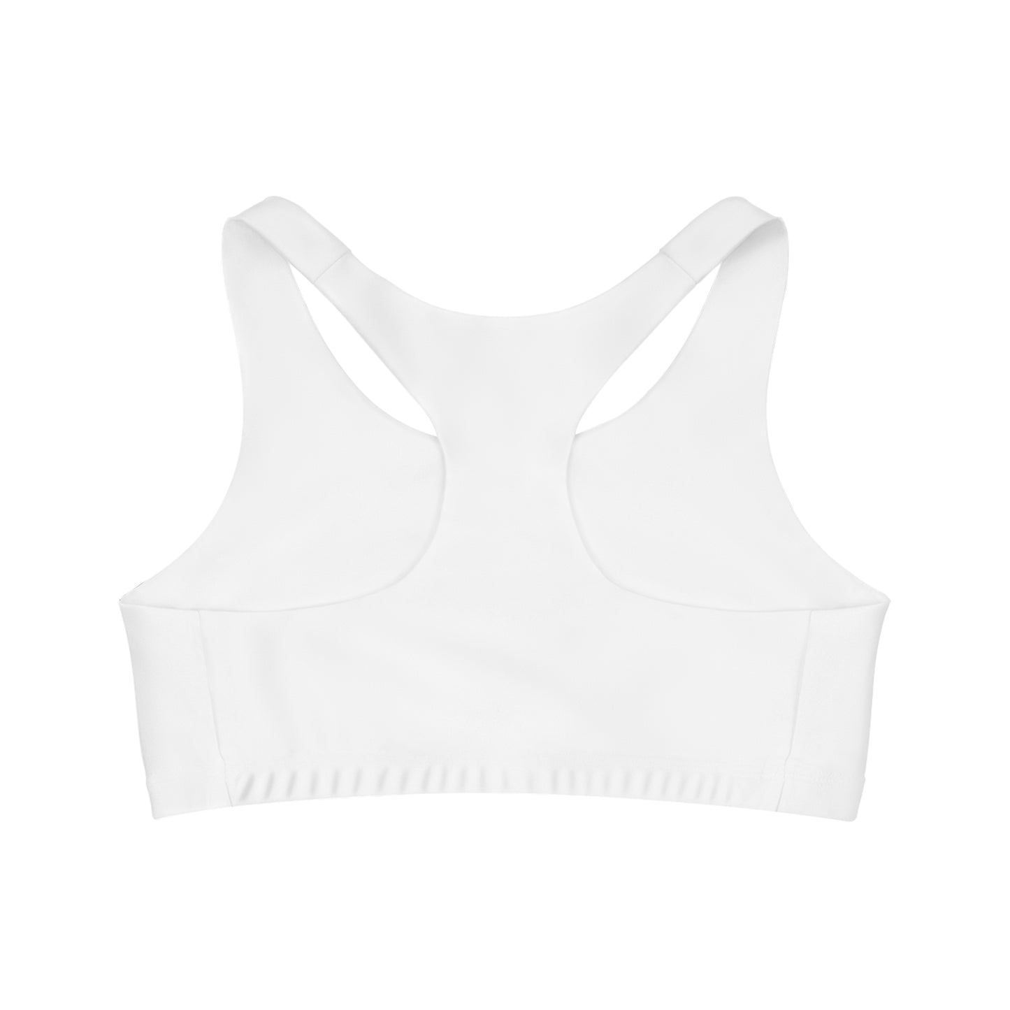 Women's Seamless Sports Bra AOP - Logo Printed Fitness Bra Top - Comfortable Athletic Wear - Gift