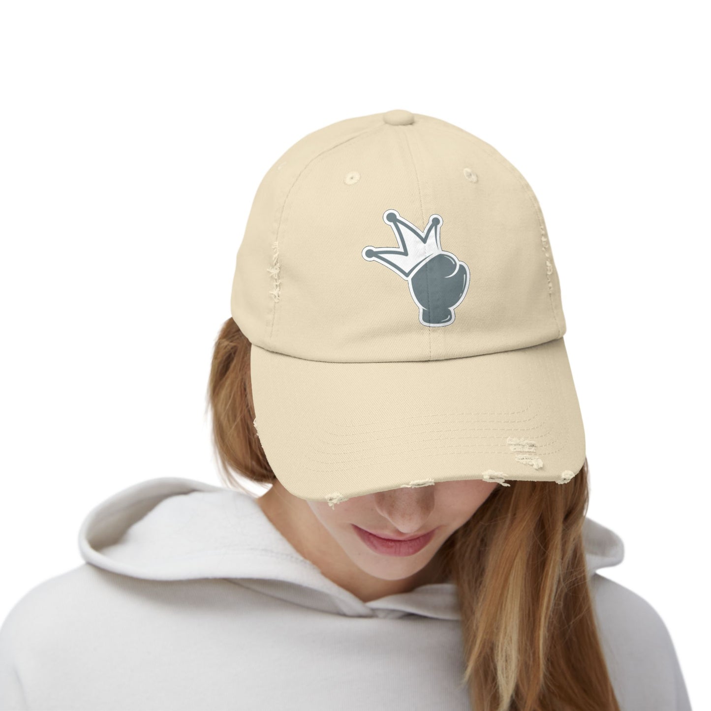 Logo Printed Distressed Cap, Vintage Baseball Hat, Casual Logo Cap, Distressed Logo Hat, Unisex Baseball Cap
