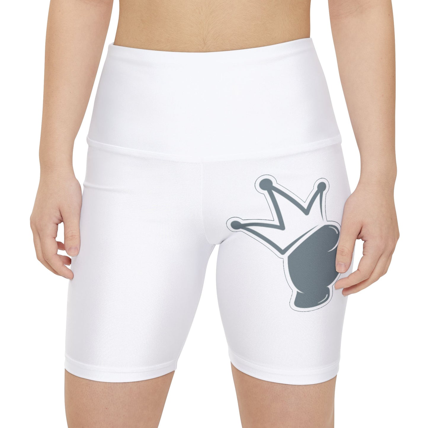 Women's Workout Shorts - Logo Printed AOP Fitness Shorts - Gym Wear - Athletic Apparel - Comfortable Training - Gift