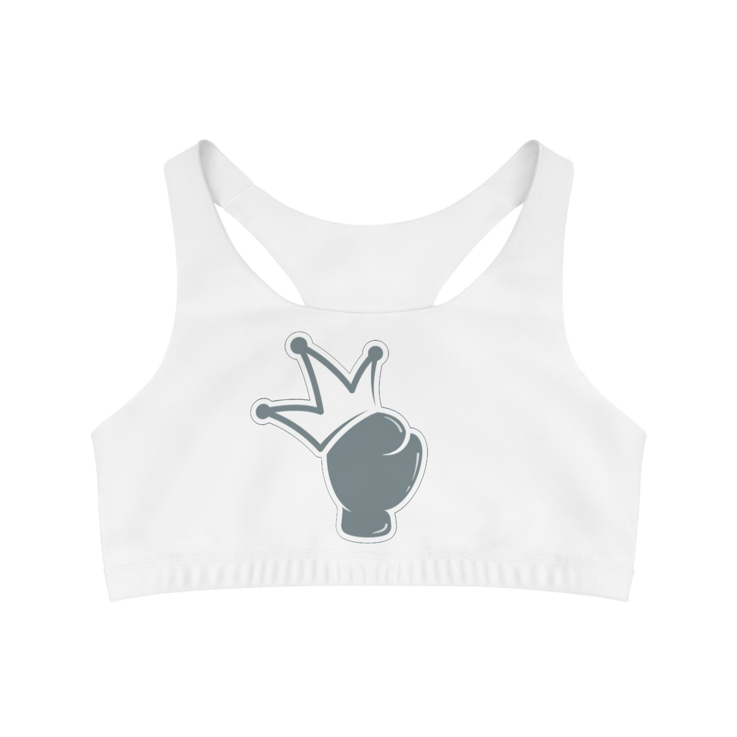Women's Seamless Sports Bra AOP - Logo Printed Fitness Bra Top - Comfortable Athletic Wear - Gift
