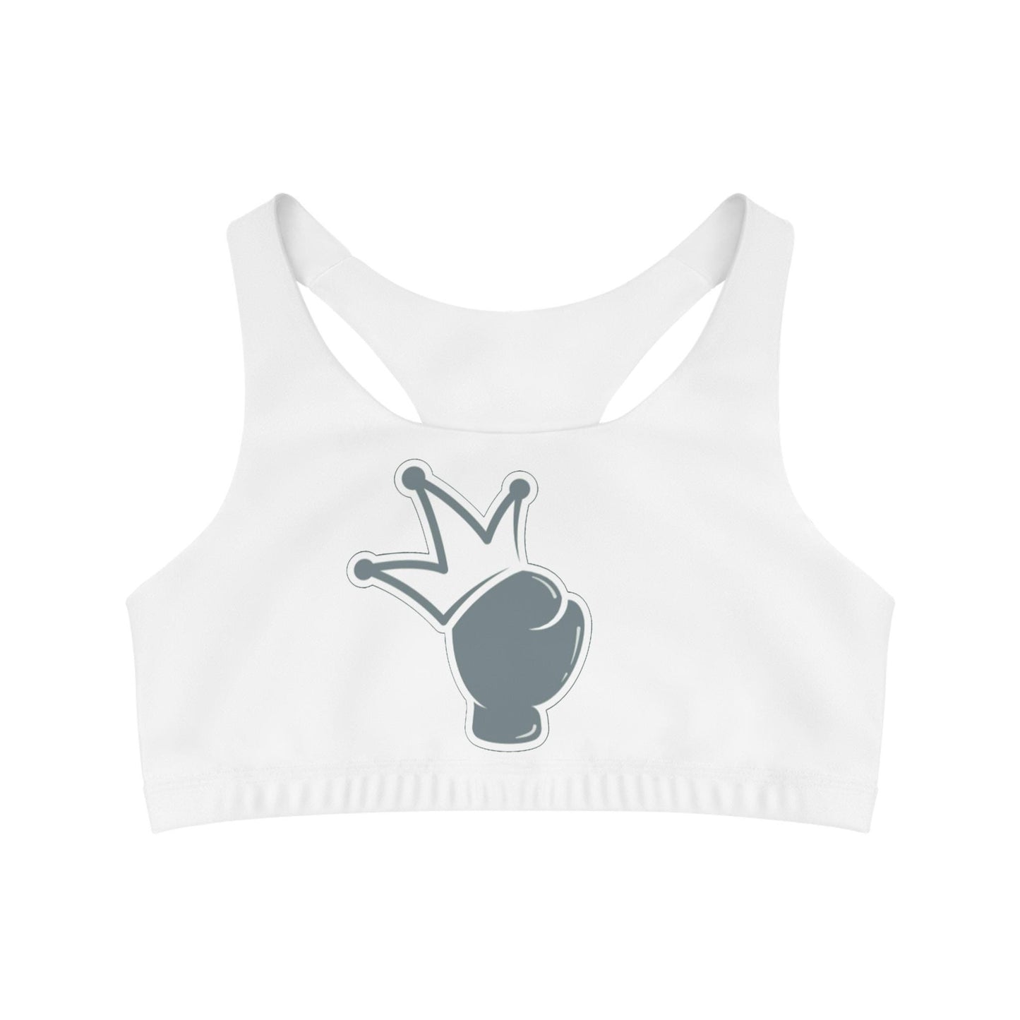 Women's Seamless Sports Bra AOP - Logo Printed Fitness Bra Top - Comfortable Athletic Wear - Gift