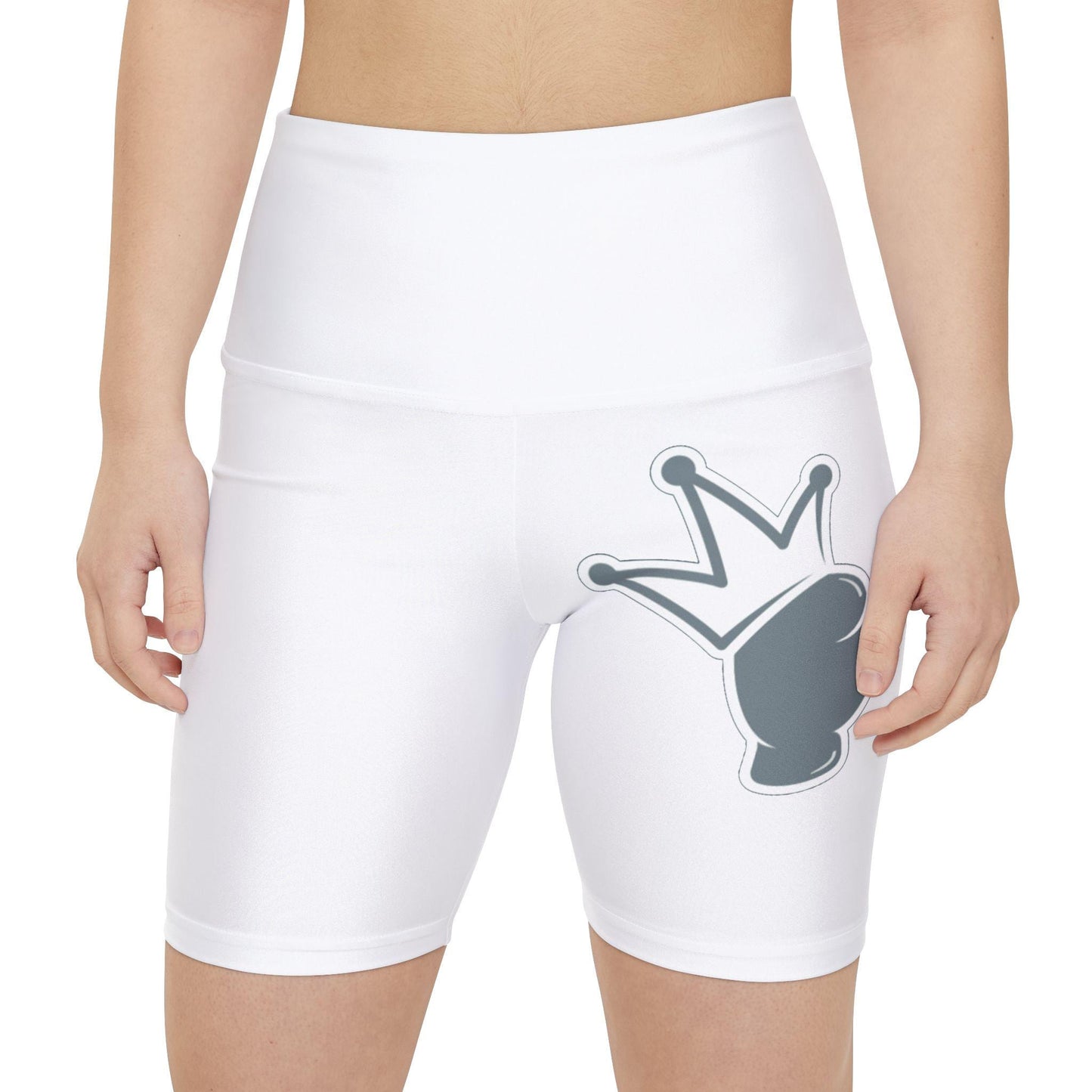 Women's Workout Shorts - Logo Printed AOP Fitness Shorts - Gym Wear - Athletic Apparel - Comfortable Training - Gift